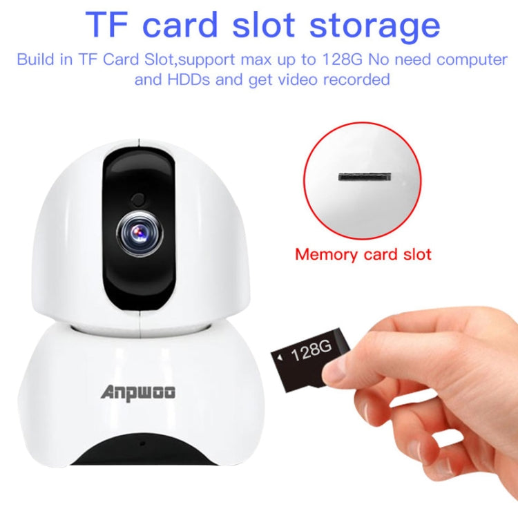 Anpwoo-YT003 2.0 Mega 3.6mm Lens Wide Angle 1080P Smart WIFI Monitor Camera , Support Night Vision & TF Card Expansion Storage, EU Plug, YT003 Anpwoo-YT003 2.0 Mega 3.6mm Lens Wide Angle 1080P Smart WIFI Monitor Camera , Support Night Vision & TF Card Expansion Storage, EU Plug, YT003